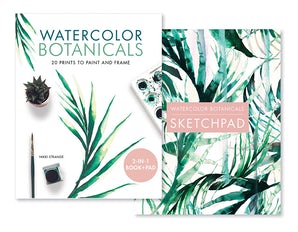 Watercolor Botanicals (2 Books in 1)